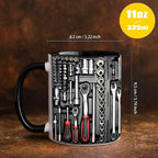 🔥☕Set compus dintr-o cană de cafea și unelte pentru mecanici auto