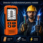 🔍Detector multifuncțional pentru metale, lemn și cabluri; localizează în siguranță și cu precizie țevile și cablurile ascunse.