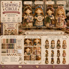 🎁 Ultima zi: bucură-te de 49% reducere! 🧵 Set de patchwork miniatural din seria "lume în miniatură"