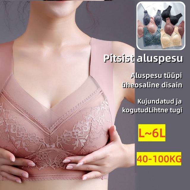 👙✨【Set 4 piese】Sutien damă confortabil, fără cusături, din dantelă elegantă