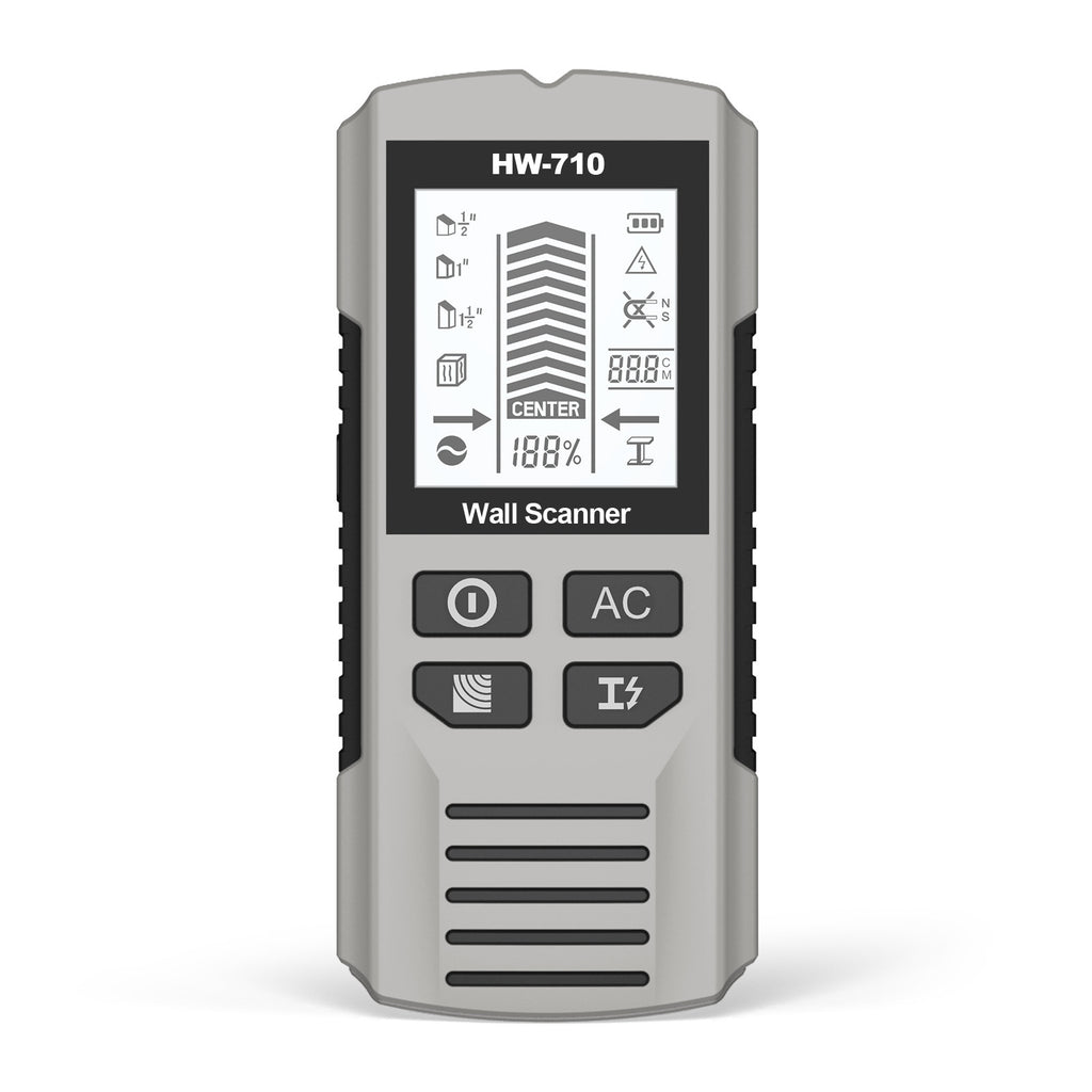 🔍Detector multifuncțional pentru metale, lemn și cabluri; localizează în siguranță și cu precizie țevile și cablurile ascunse.