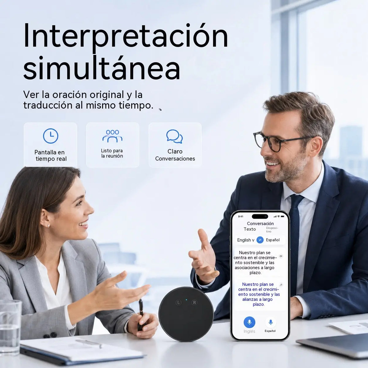 Dispozitiv de traducere lingvistică bazat pe IA – Translator vocal bidirecțional în timp real, cu suport pentru mai multe limbi