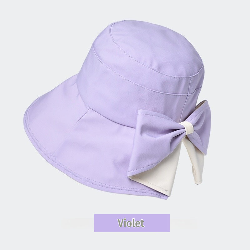 🎀 Piesă esențială de vară 👒 Pălărie vintage cu fundă — pliabilă / respirabilă și confortabilă