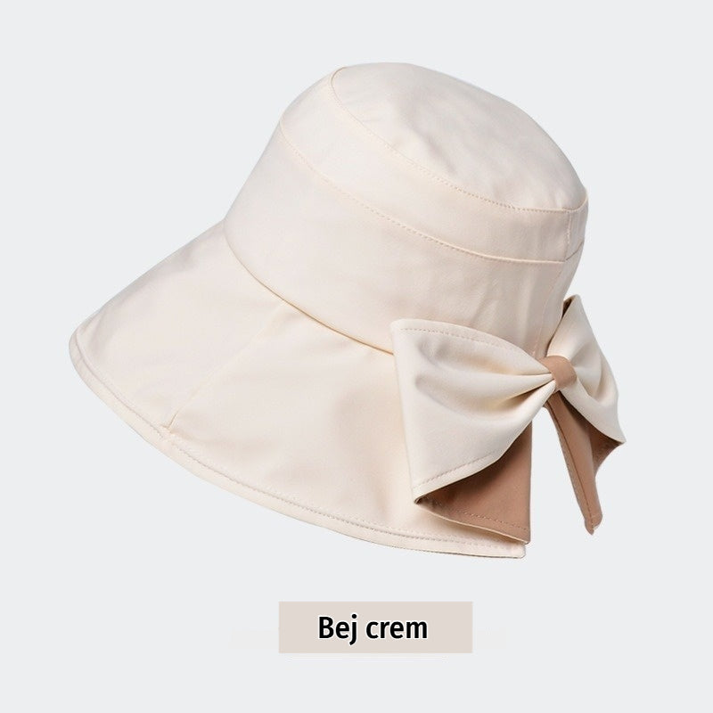 🎀 Piesă esențială de vară 👒 Pălărie vintage cu fundă — pliabilă / respirabilă și confortabilă