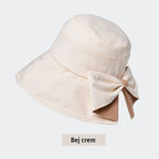 🎀 Piesă esențială de vară 👒 Pălărie vintage cu fundă — pliabilă / respirabilă și confortabilă