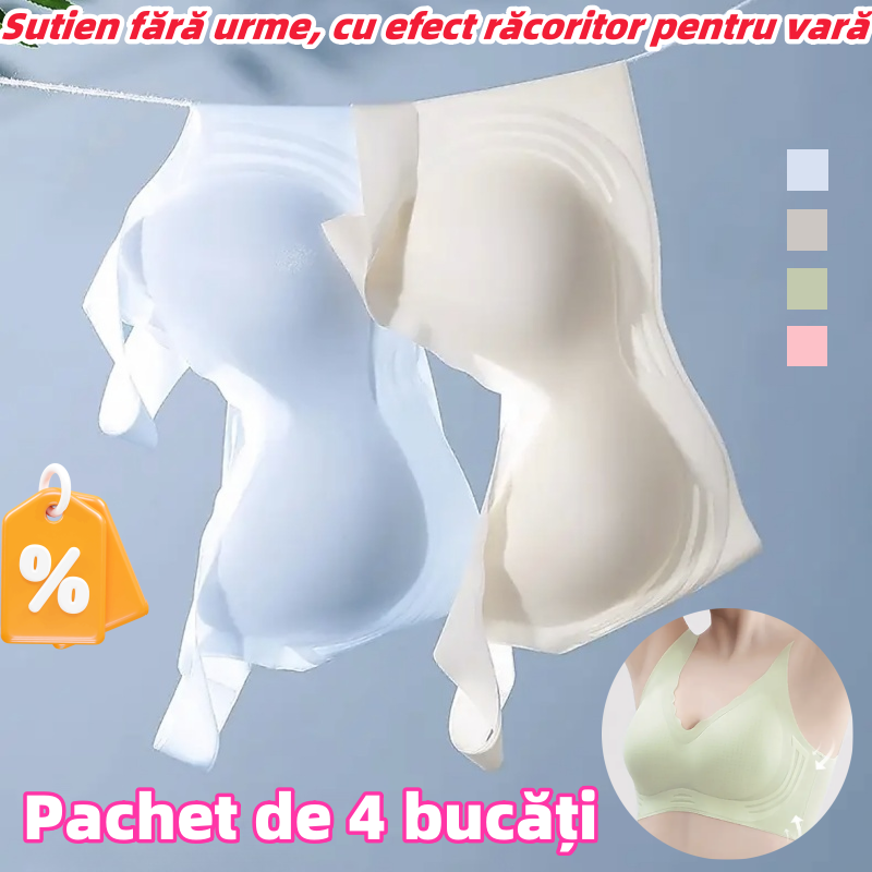 💥🟢【Pachet de 3 bucăți】💦Sutien ultra-subțire, răcoros, fără urme, pentru vară