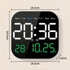 🕰️🛏️Ceas digital cu dublă utilizare pentru casă/birou – trezire delicată, spune adio alarmelor enervante / luminozitate reglabilă / funcționare silențioasă pe timp de noapte / afișaj temperatură🌙