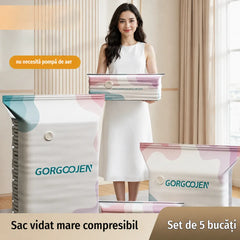 🧳 💨 Sac vidat mare compresibil: nu necesită pompă de aer, soluția ideală pentru a economisi spațiu în valiză și acasă ✈️
