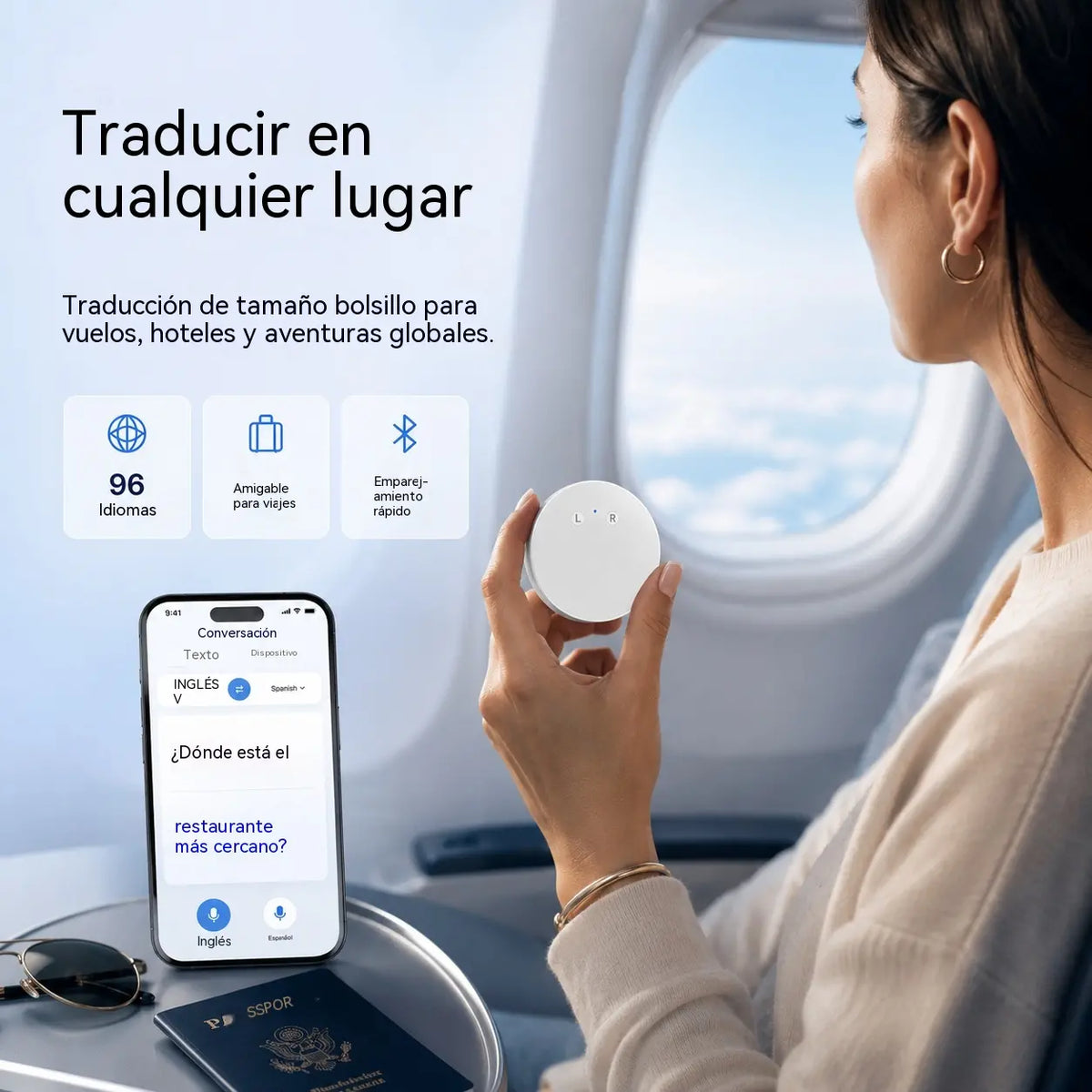 Dispozitiv de traducere lingvistică bazat pe IA – Translator vocal bidirecțional în timp real, cu suport pentru mai multe limbi