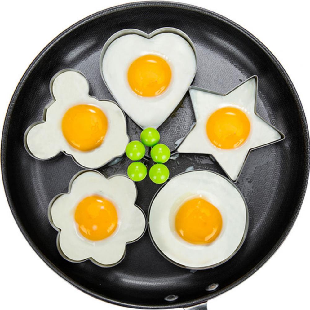 😍【5 bucăți/set】Matriță pentru omletă din oțel inoxidabil