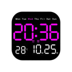 🕰️🛏️Ceas digital cu dublă utilizare pentru casă/birou – trezire delicată, spune adio alarmelor enervante / luminozitate reglabilă / funcționare silențioasă pe timp de noapte / afișaj temperatură🌙