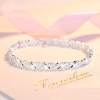 😀👉【Cumpărați unul și primiți unul gratuit】💖🍀Brățară de mână pentru femei, din argint sterling 925, cu trifoi cu patru foi, Love New Fashion