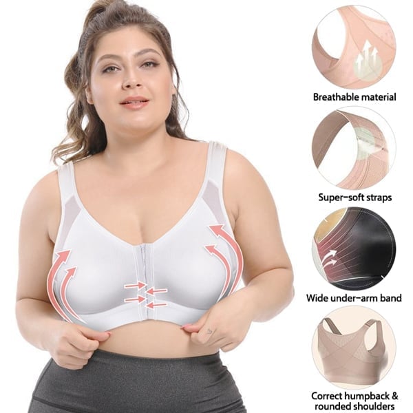 💖【Pachet de 3】✨Sutien fără sârmă Comfort Plus Size(40-130kg)