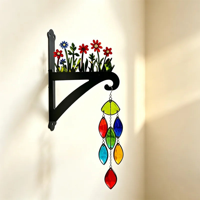 【Decorațiuni de Grădină 2026】Suport de Perete din Fier Forjat pentru Ghivece, Cârlig Decorativ Retro cu Păsări și Flori pentru Curte (6 Modele) ✨