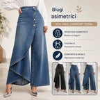 🥇Spodnie jeansowe damskie z wysokim stanem, luźny krój, wygodne w noszeniu, elegancki i modny design