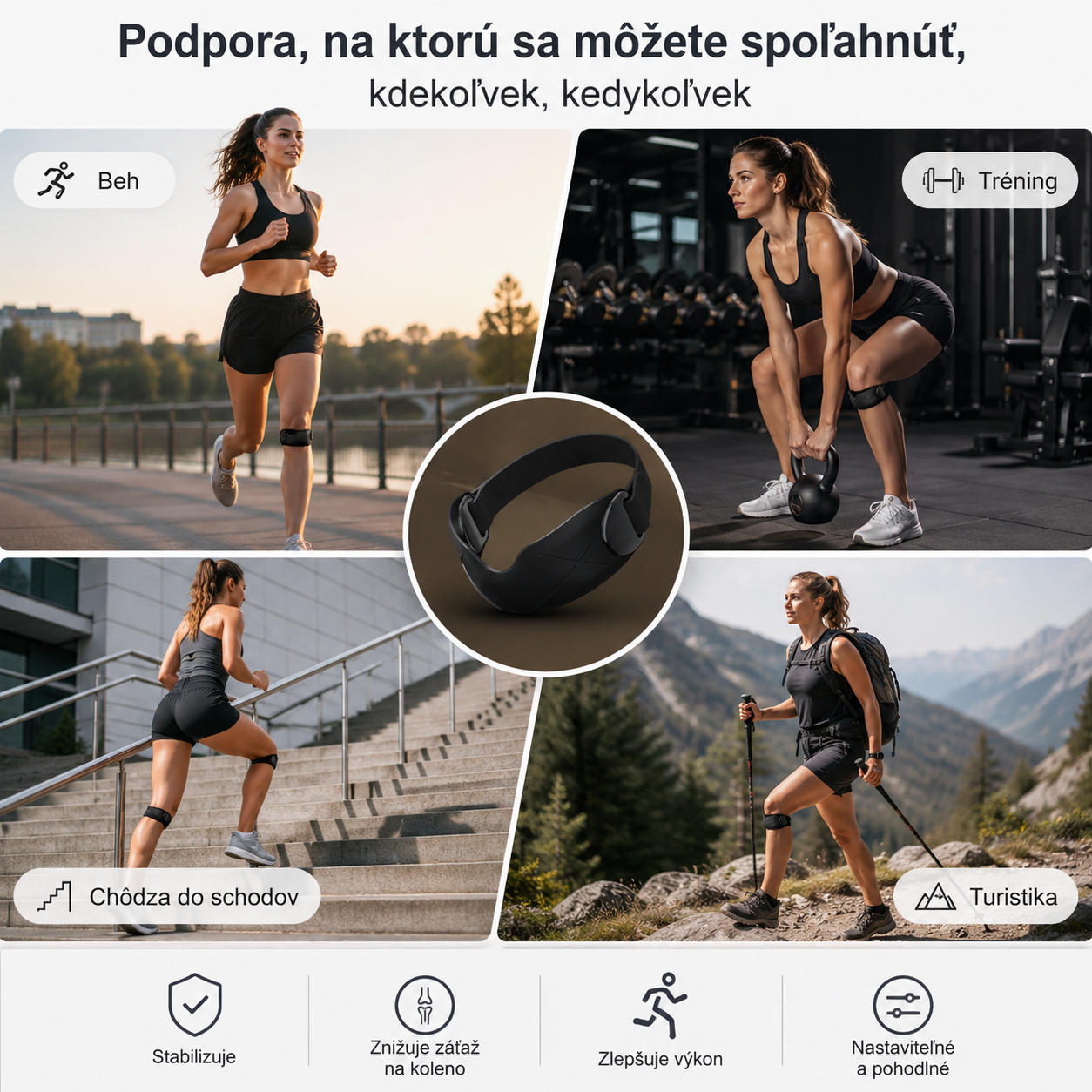 4 perechi la 144 lei🏃‍♀️ Orteză sportivă pentru genunchi👉 Genunchiul are nevoie de timp. Această bandă i-l oferă.