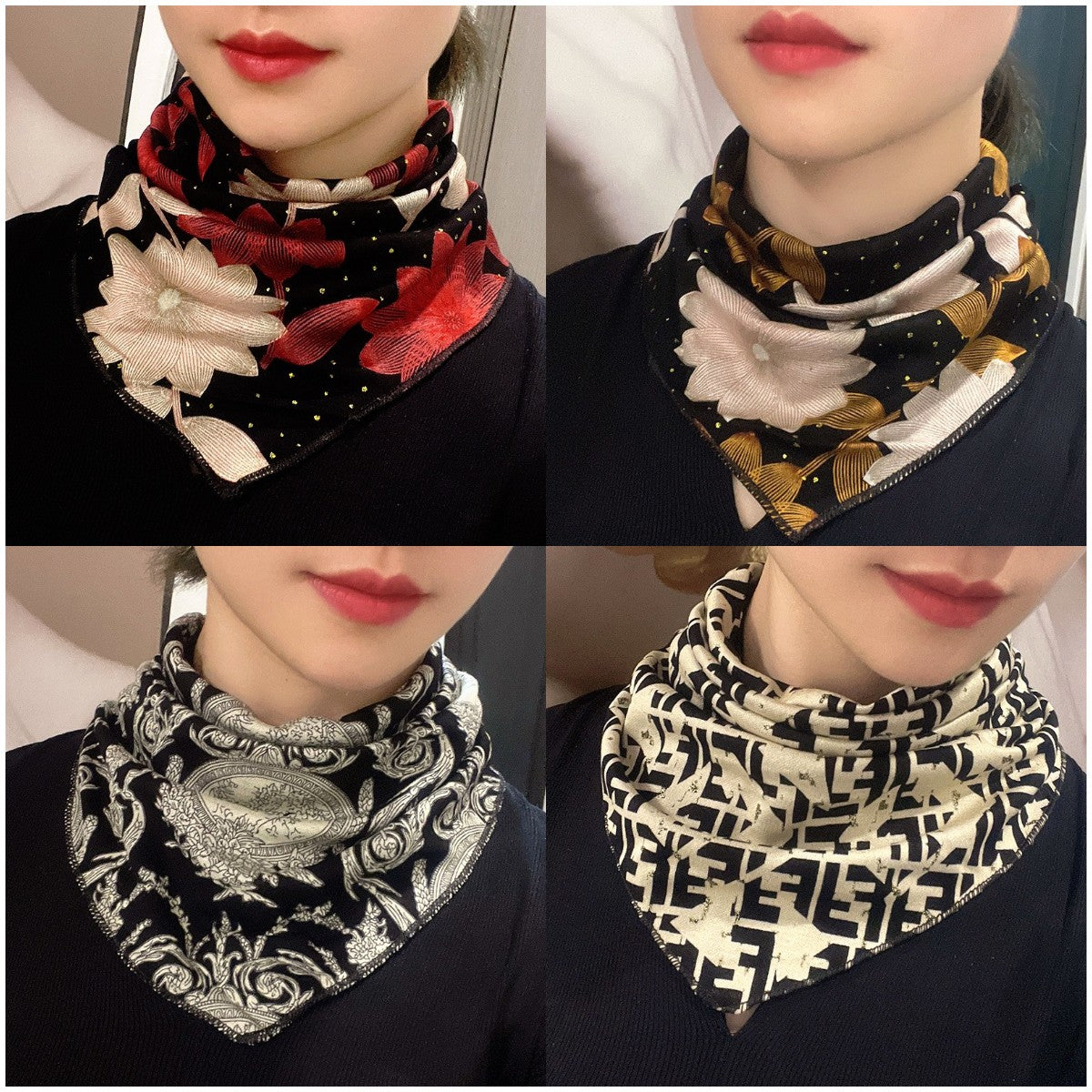 🔥Noutăți de iarnă🔥💟【4 bucăți】Zgardă falsă călduroasă, elegantă și versatilă