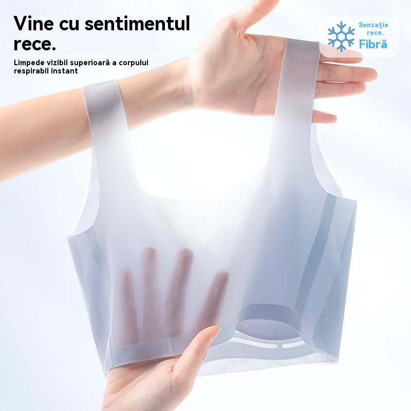💥【Pachet de 3 bucăți】💦Sutien ultra-subțire, răcoros, fără urme, pentru vară