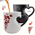 ⏰ O cană ceramică în formă de inimă, care își schimbă culoarea, de oferit persoanei dragi 💝✨