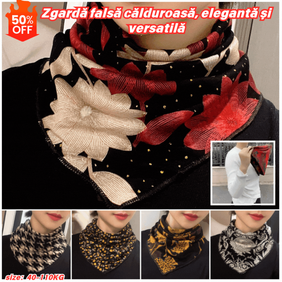 🔥Noutăți de iarnă🔥💟【4 bucăți】Zgardă falsă călduroasă, elegantă și versatilă