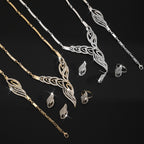 【Inel + Brățară + Cercei + Colier】Set de bijuterii în stil boho, creativ și unic, în stil minimalist.