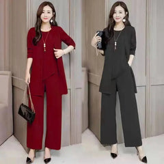 🔥【Costum din trei piese】🔥【S-5XL】 2026 Îmbrăcăminte profesională casual pentru femei, la modă și simplă（40-100kg）