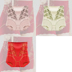 🌸【Set de 5 bucăți】Chiloți confortabili antibacterieni cu talie înaltă Tummy Tuck 👙💖