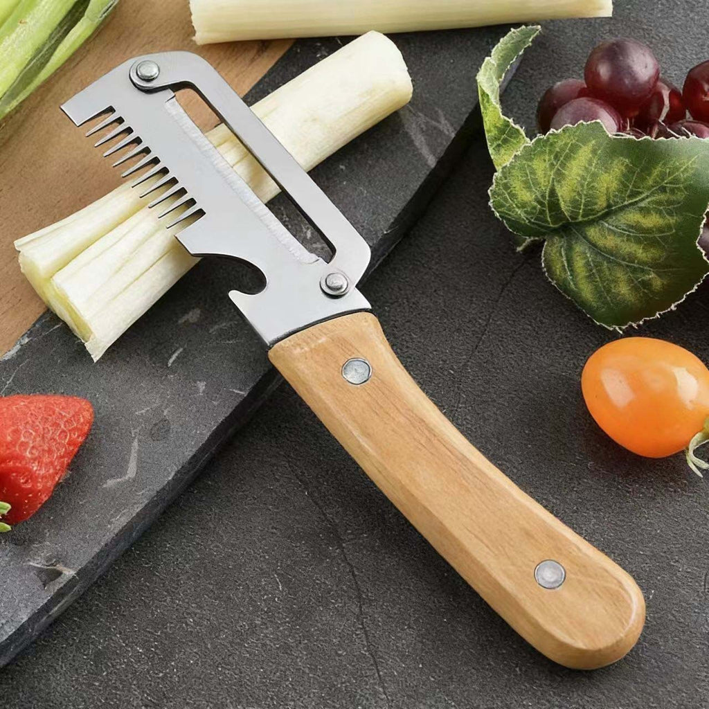 【Cumpără 1, Primești 1 GRATIS】 🔪 Curățător de bucătărie multifuncțional 3în1: curăță, feliază și deschide dopurile sticlelor!