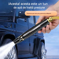 Pistol de Apă de Înaltă Presiune pentru Spălare Auto și Grădinărit – Set cu Duza Directă și 2 Coliere din Oțel Inoxidabil