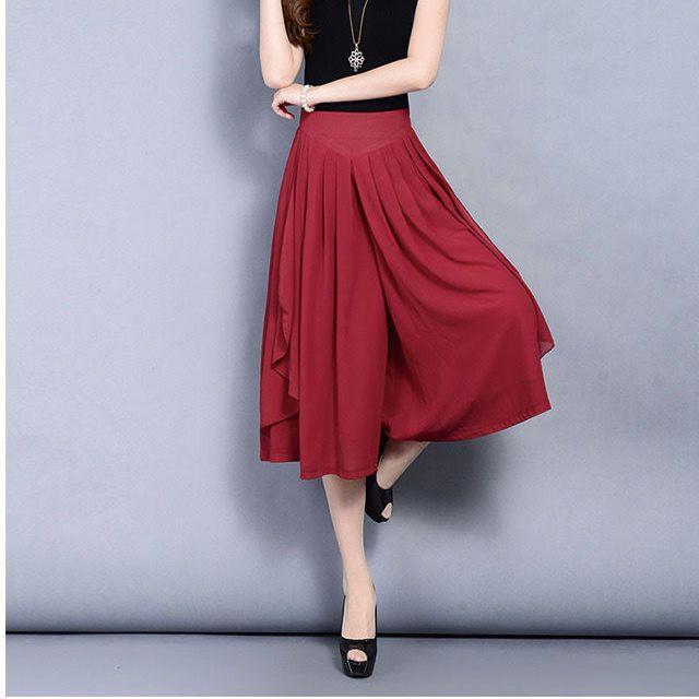 2026 New Fashion Ice Silk Pantaloni din șifon subțiri cu talie înaltă