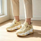【Efect de înălțare invizibil】Pantofi casual eleganți, perforați, respirabili și confortabili