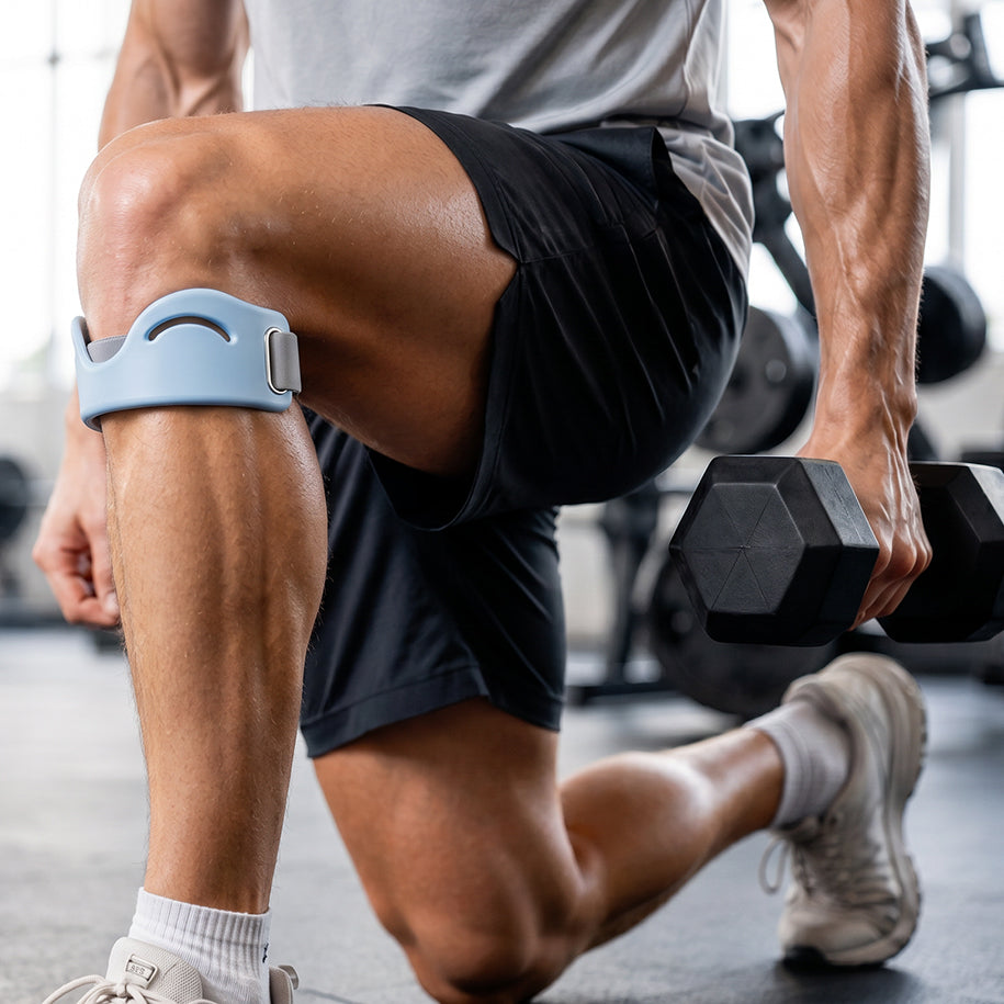 🩺 Orteză sport pentru genunchi👉 Genunchiul are nevoie de timp. Această bandă îi oferă timp.