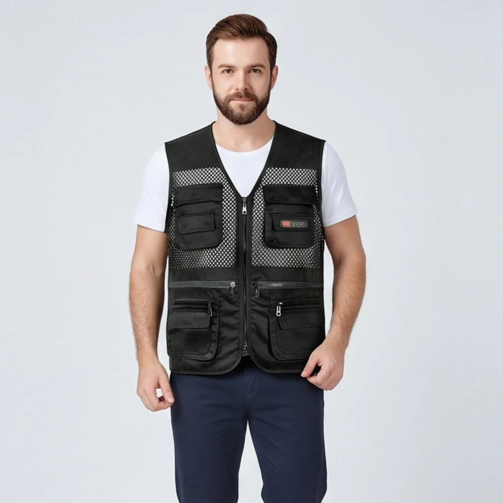 🔥Vestă funcțională casual cu mai multe buzunare【XL-4XL】