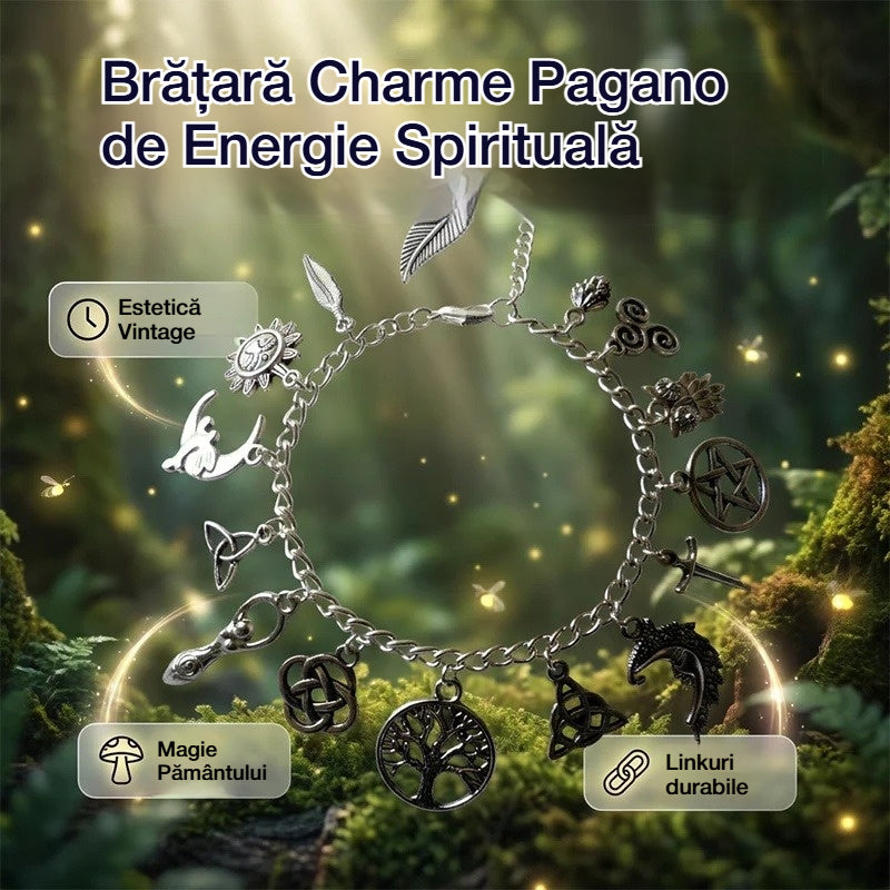 🔮✨Brățară cu pandantive vintage, aer mistic pentru femei – Bijuterii cerești, gotice și boho