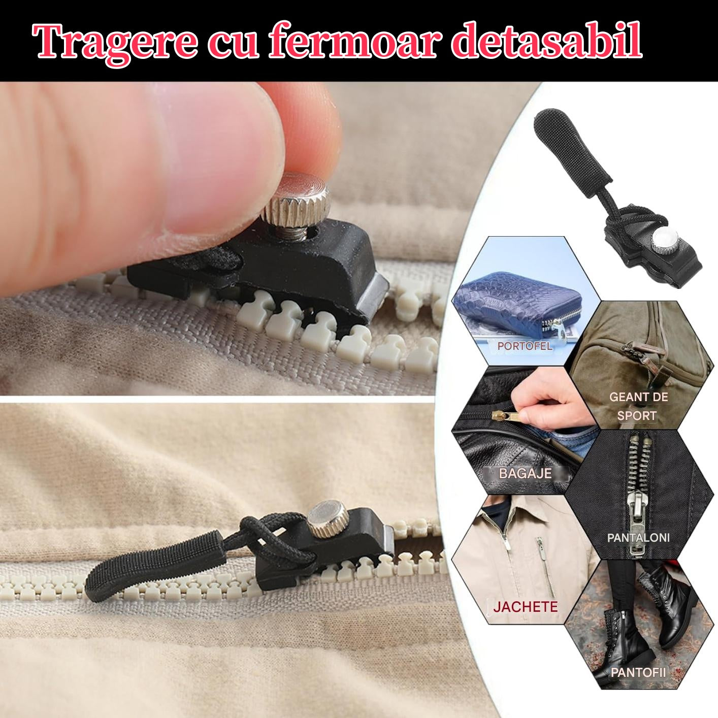 🛒[Cumpărați 10 și obțineți 10 gratuit] Instrument universal pentru repararea fermoarului