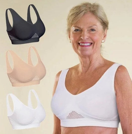 【50% OFF]🥰【Pachet de 3】Sutien respirabil și răcoros pentru mărimi mari❤️【40-120KG】