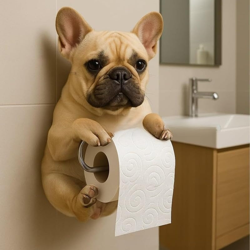 🐕Suport hârtie igienică drăguț cu tematică de cățeluș