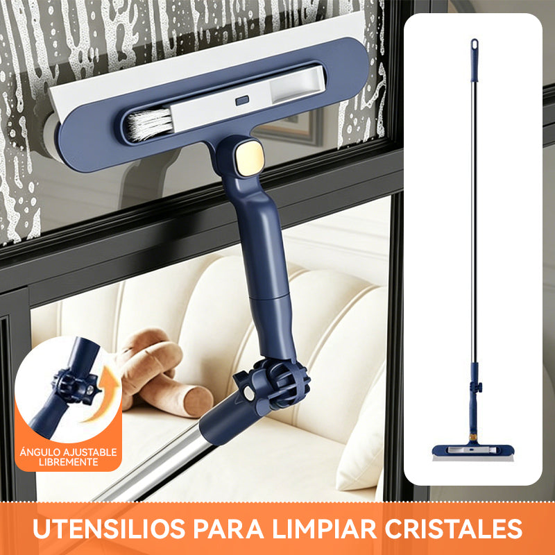 🧼✨ Curățător de geamuri 2 în 1 cu două fețe și mâner extensibil, ideal pentru curățarea geamurilor la clădiri înalte