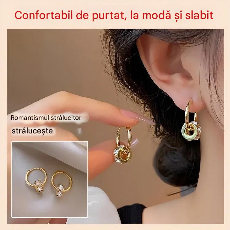 Cercei stil ac de argint 925 de stil nou