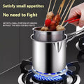 🍱🍢🍖Fgarui de tigaie din oțel inoxidabil