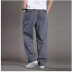 🏆【50-130KG】noi pantaloni drepti casual pentru bărbați de mărime mare