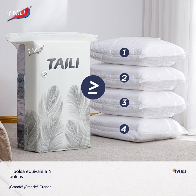 🧳【56×80 cm】【Set de 5 bucăți】💨 Saci de depozitare vidat cu capacitate mare – fără pompă de aer, anti-scurgere, ideali pentru economisirea spațiului în valiză și acasă