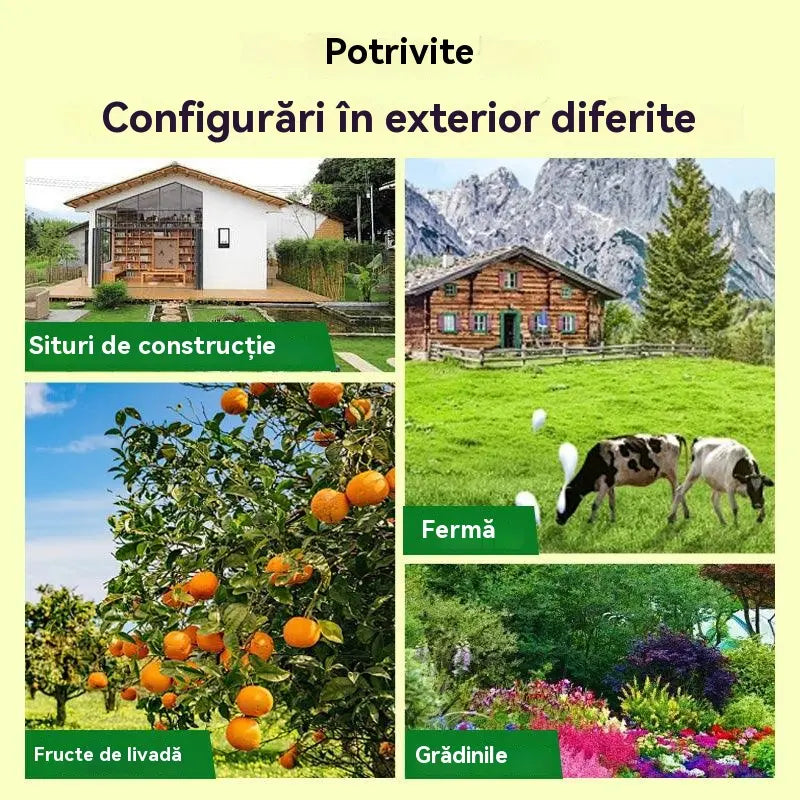 Repelent solar cu ultrasunete pentru animale pentru exterior Repelent pentru păsări cu lumină infraroșu intermitent cu LED roșu și albastru