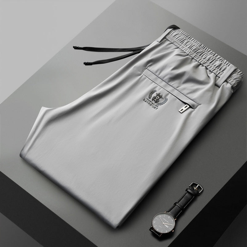 【40-115kg】🔥Pantaloni noi de mătase elastică din gheață pentru primăvară și vară 2026