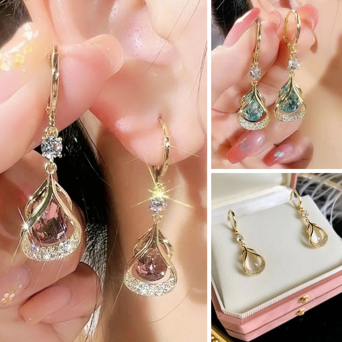 ✨💎💎【Cumperi 1, primești 2 gratis】Cercei noi cu eleganță strălucitoare💎
