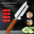 ✨ Decojitor de Bucătărie Multifuncțional: fabricat din oțel inoxidabil cu mâner ergonomic, ideal pentru fructe, legume și carne 🔪