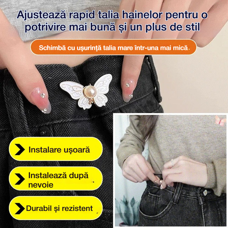 🦋[10 bucăți] Cataramă detașabilă în formă de fluture pentru reglarea taliei✨