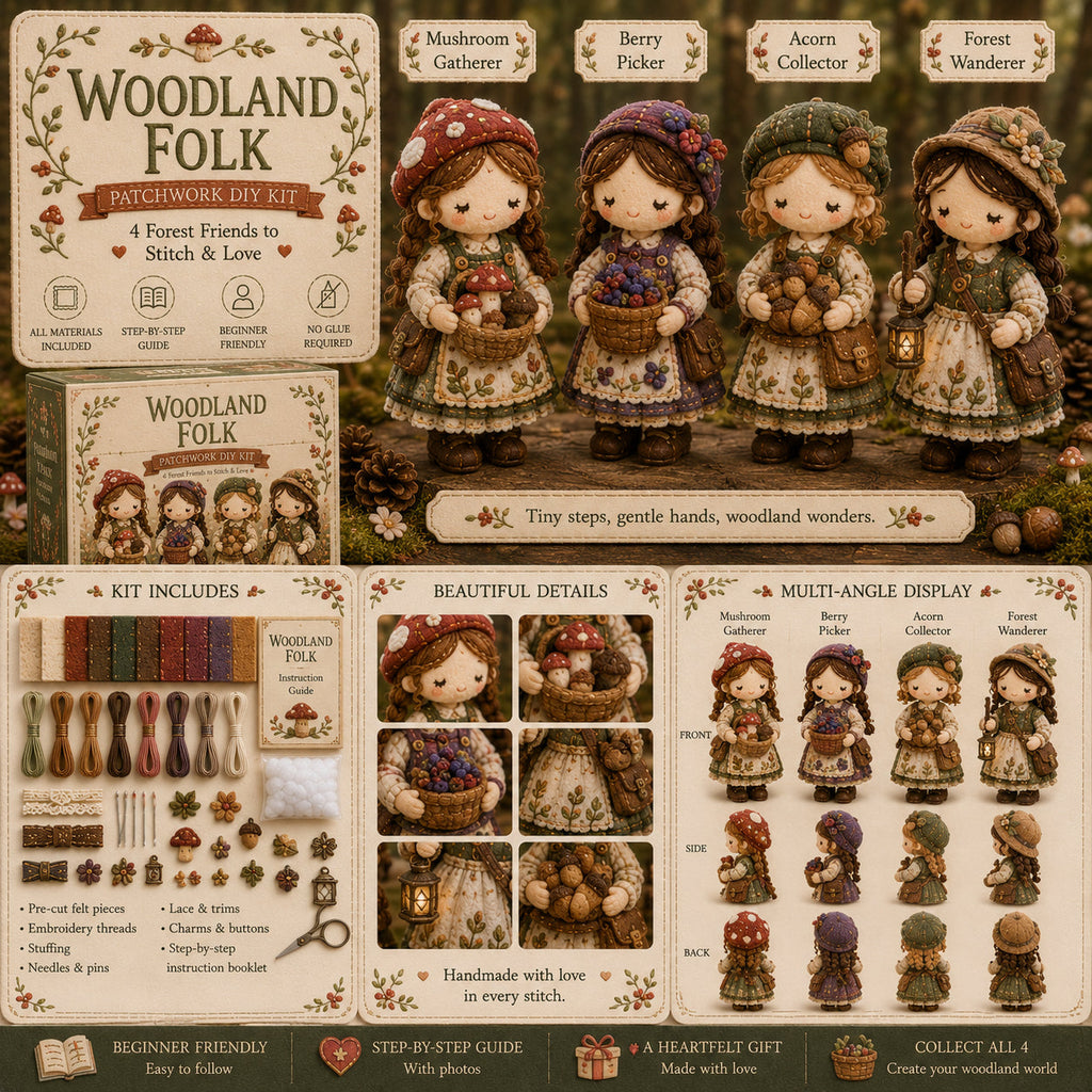 🎁 Ultima zi: bucură-te de 49% reducere! 🧵 Set de patchwork miniatural din seria "lume în miniatură"