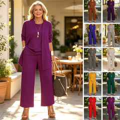 🔥【Costum din trei piese】🔥【S-5XL】 2026 Îmbrăcăminte profesională casual pentru femei, la modă și simplă（40-100kg）