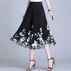 💃🔥2026 pantaloni pantaloni de vară noi de damă, din șifon subțire, tăiați casual, cu talie înaltă (40kg-90kg)